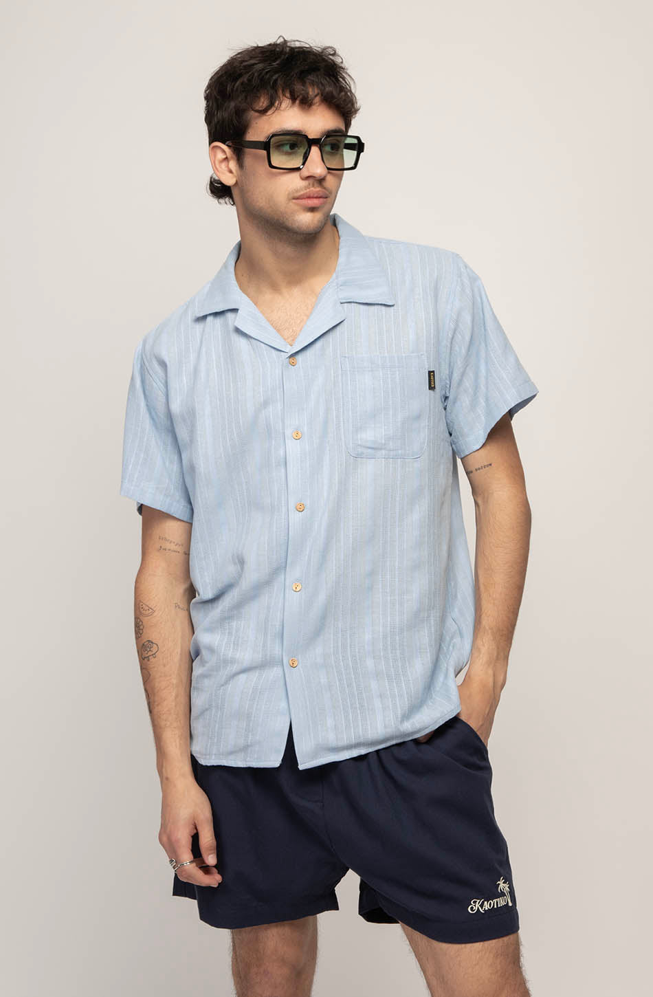 Ayaz Sky Shirt