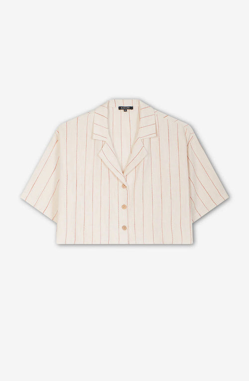 Chemise Barbacoa Stripes Ivory/ Burgundy