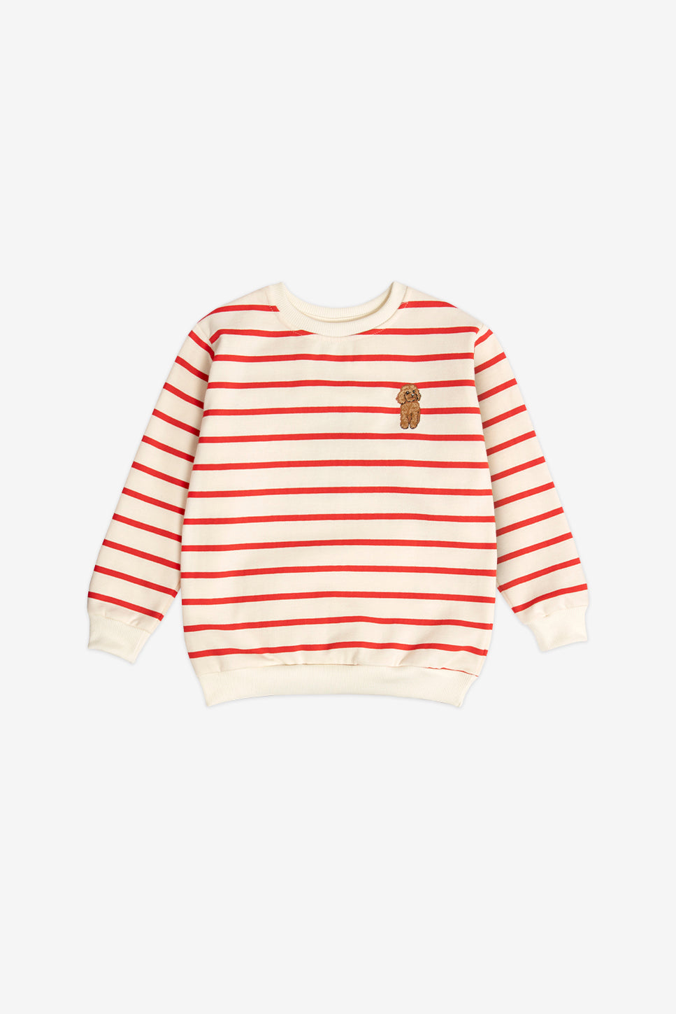 Sweatshirts Stripes Poodle Red
