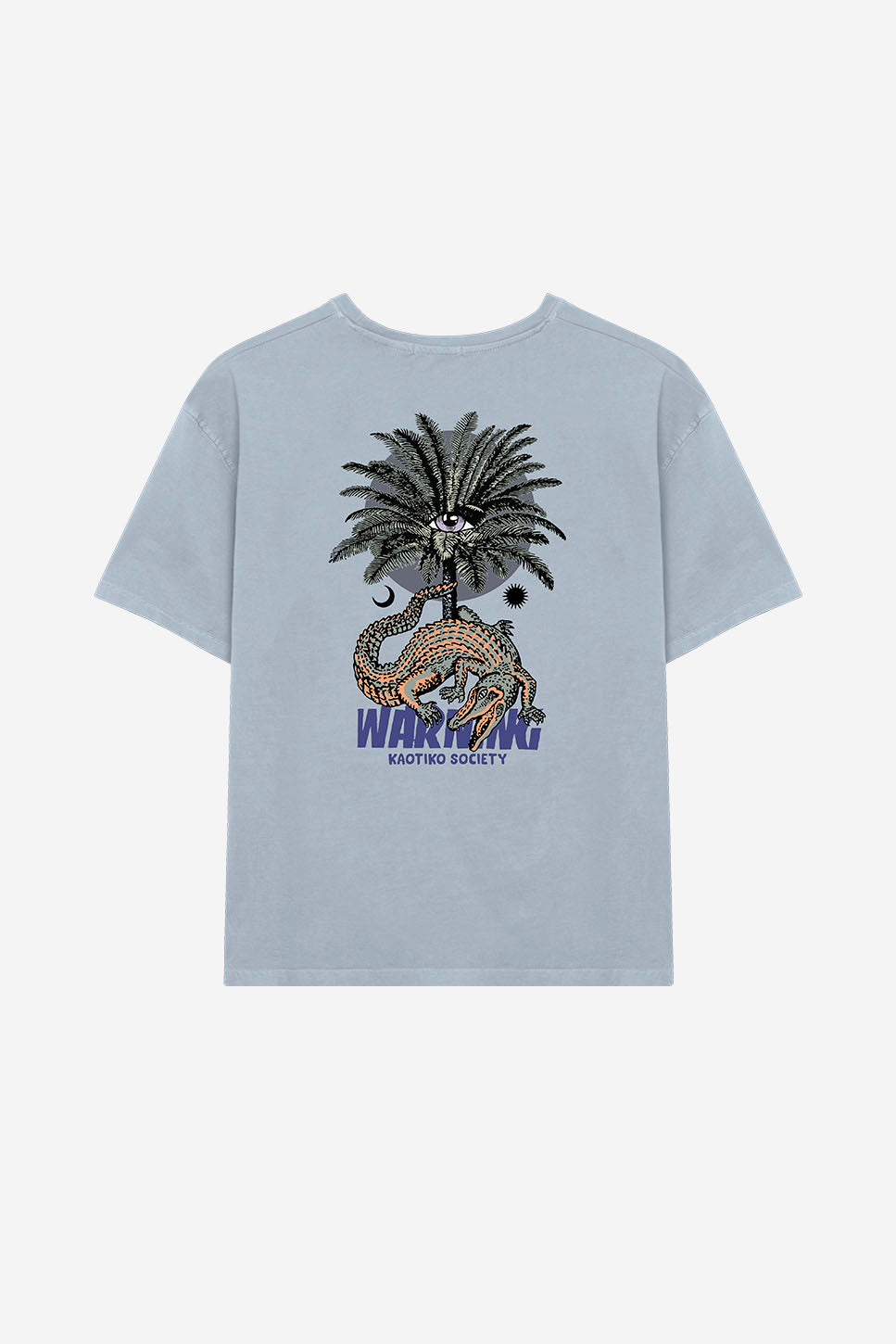 Avertissement délavé T-shirt en acier