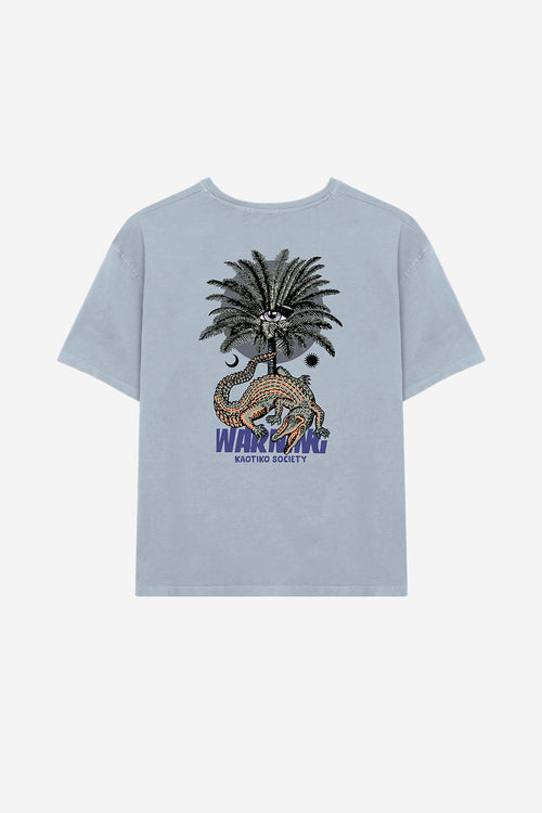 Gewaschenes Warning Steel T-Shirt