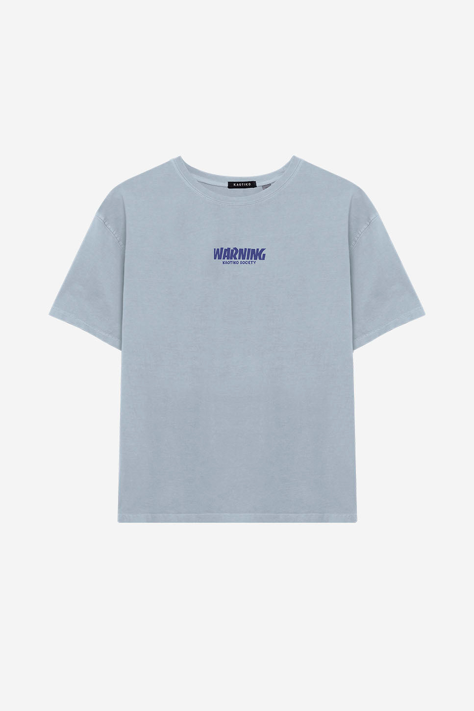 Avertissement délavé T-shirt en acier