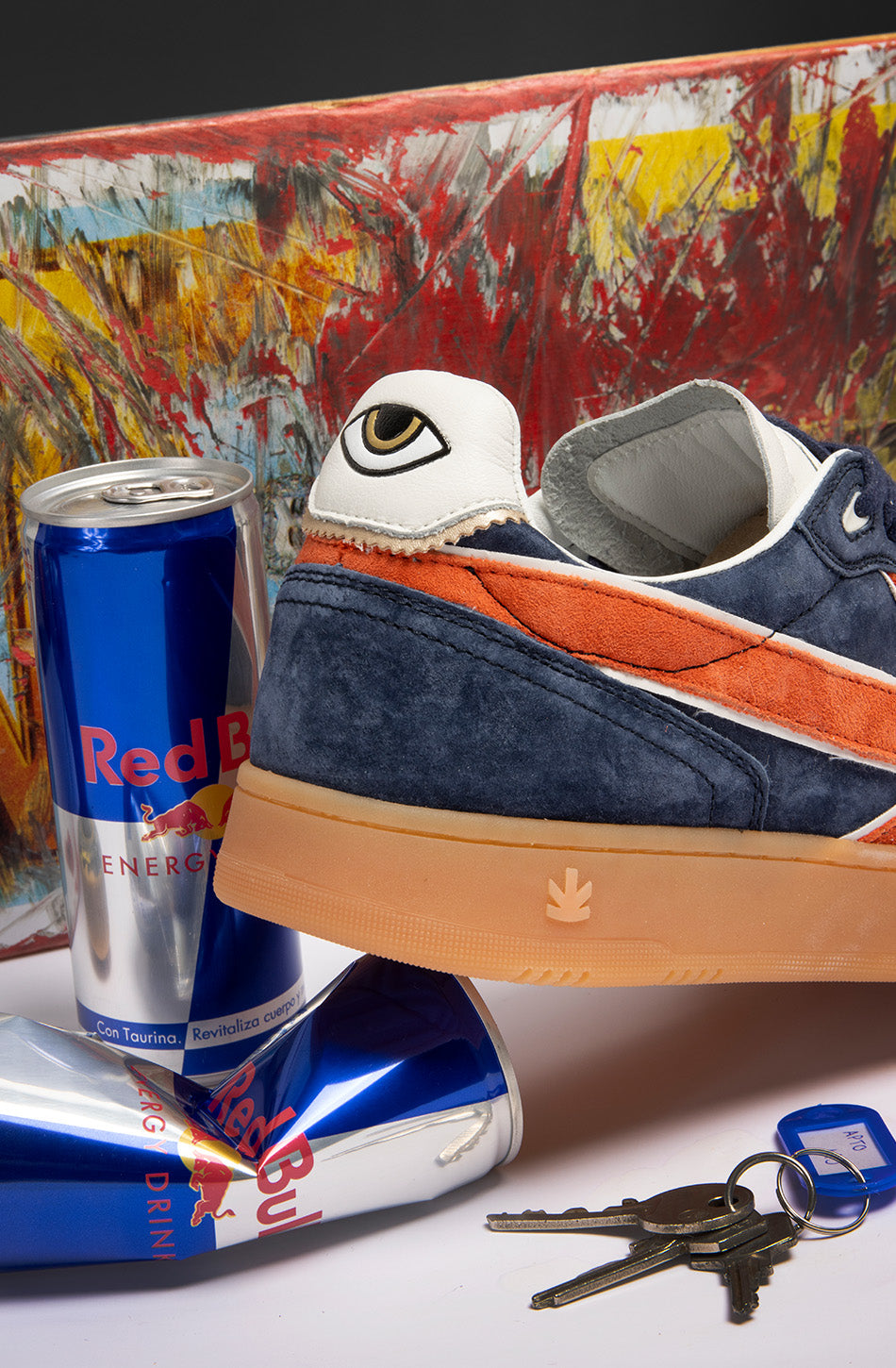 Kaotiko Boston Suede Navy Sneakers