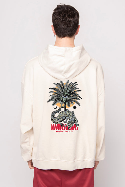Sudadera Washed Warning Bone
