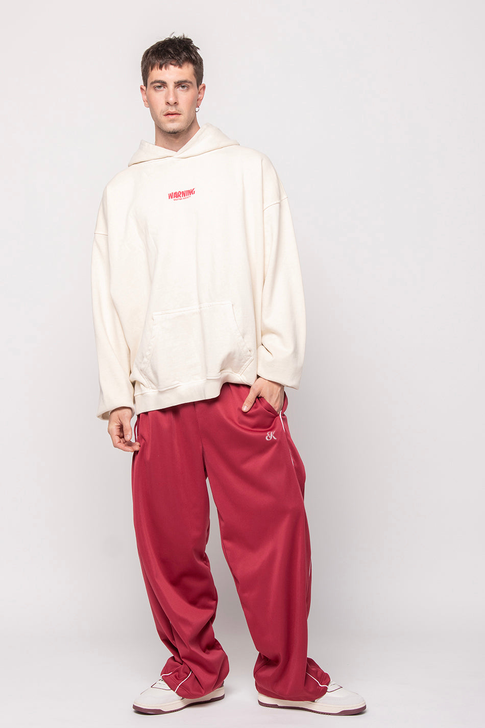 Sudadera Washed Warning Bone