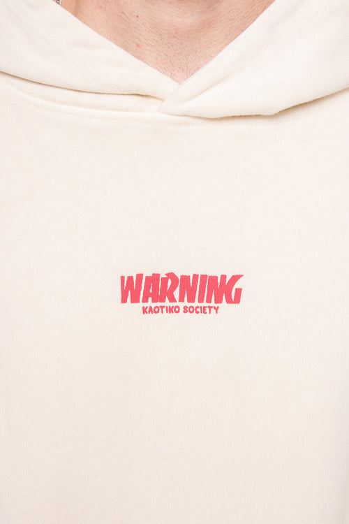 Sudadera Washed Warning Bone