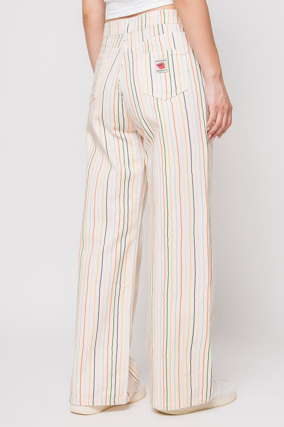 Pantalón Multi Strippes Apple Ivory