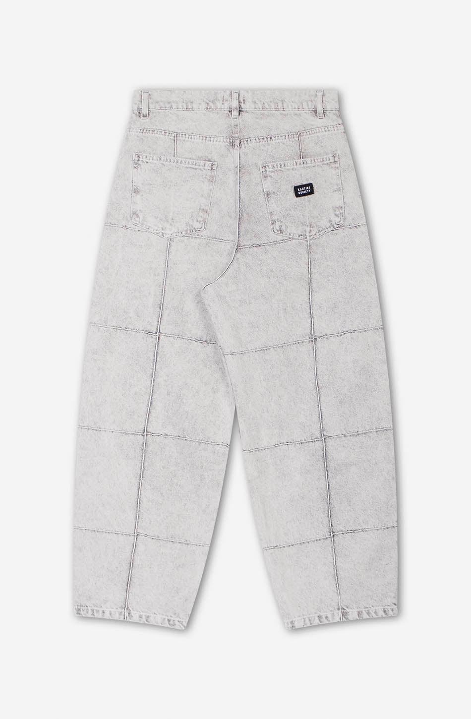 Pantalon Washed Patched Pearl Gray