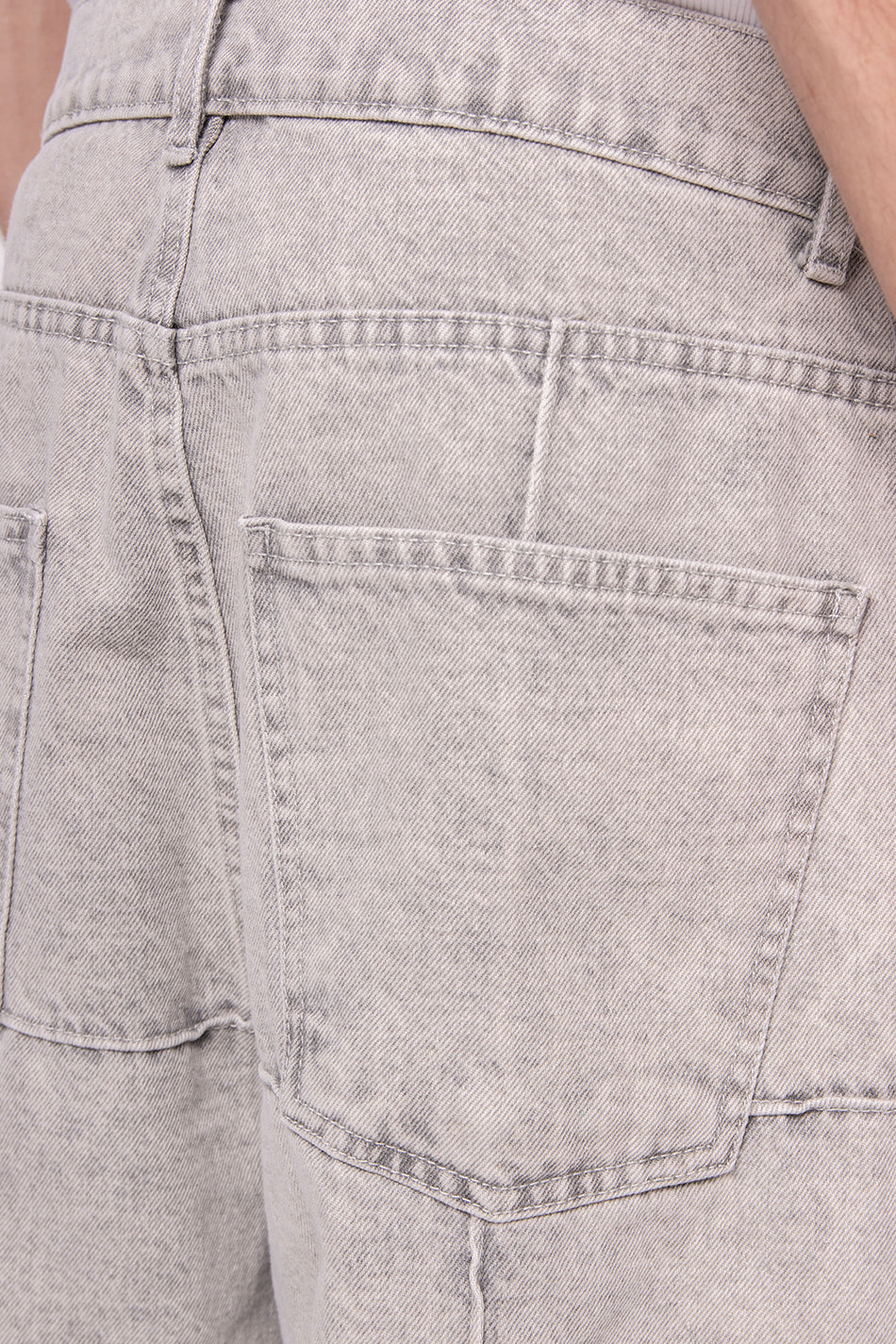 Pantalon Washed Patched Pearl Gray