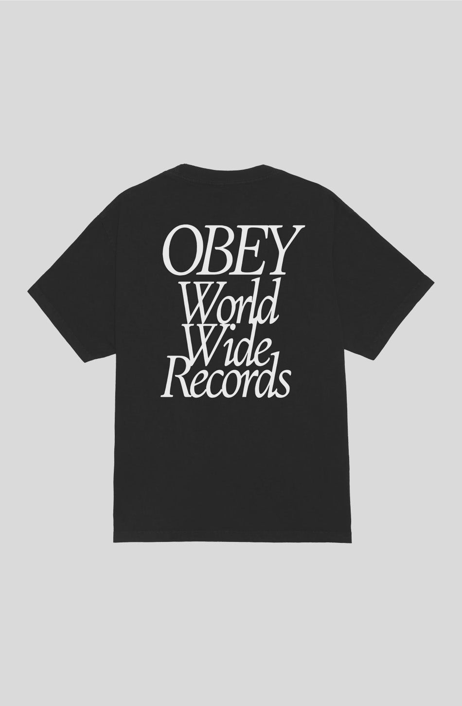 Obey Worldwide Records T-Shirt noir True Vintage