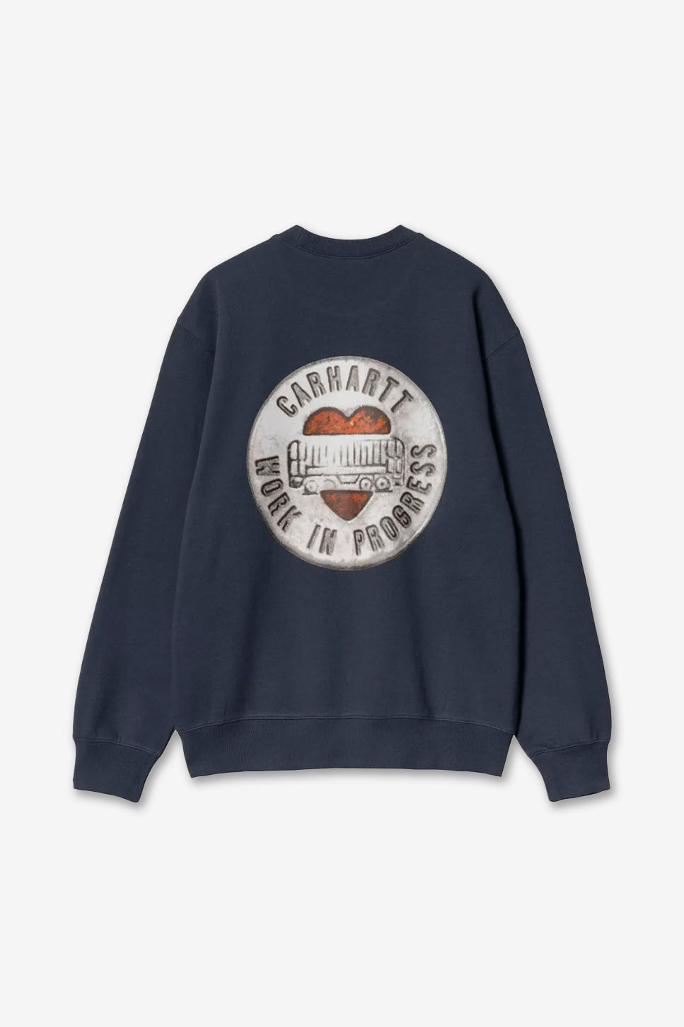 Carhartt WIP Button Sweat Cotton Blue T-Shirt