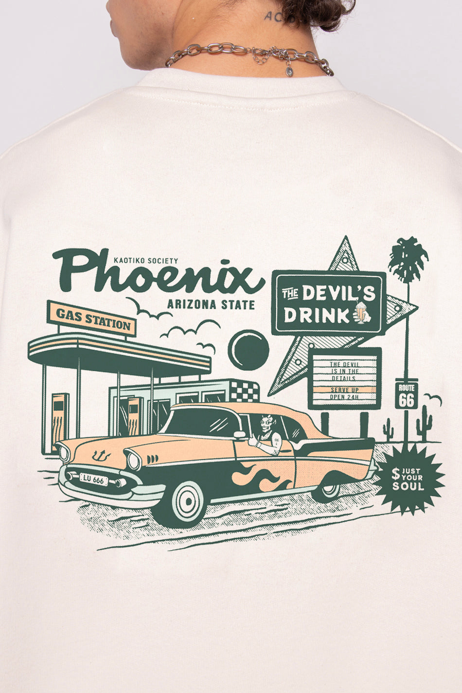 Sudadera Gas Station Organic Cotton Ivory