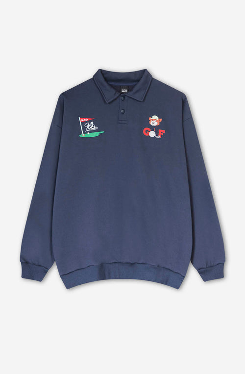 Sudadera Button Bear Golf Club Navy