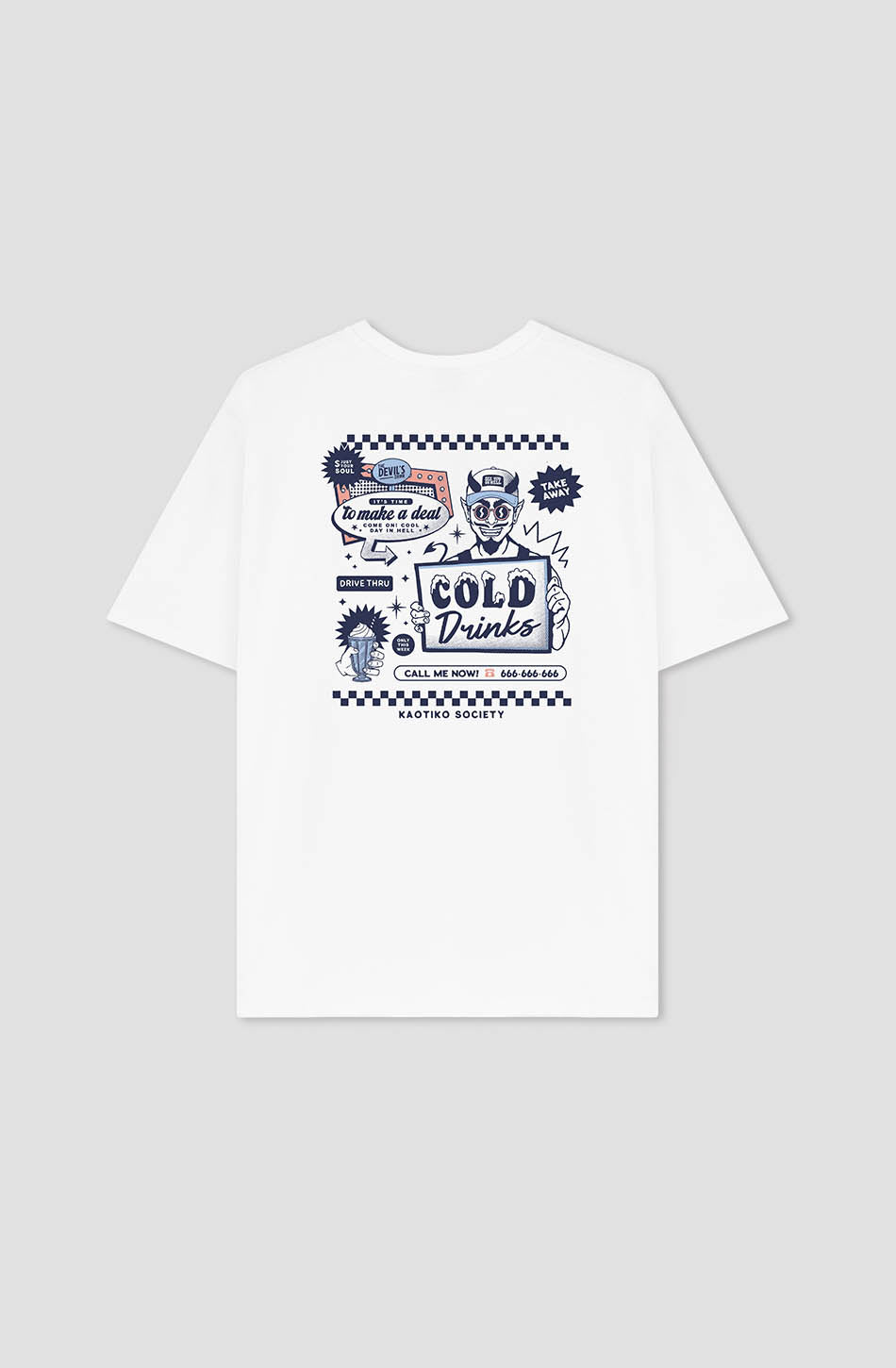 Camiseta Cold Drinks Organic Cotton White