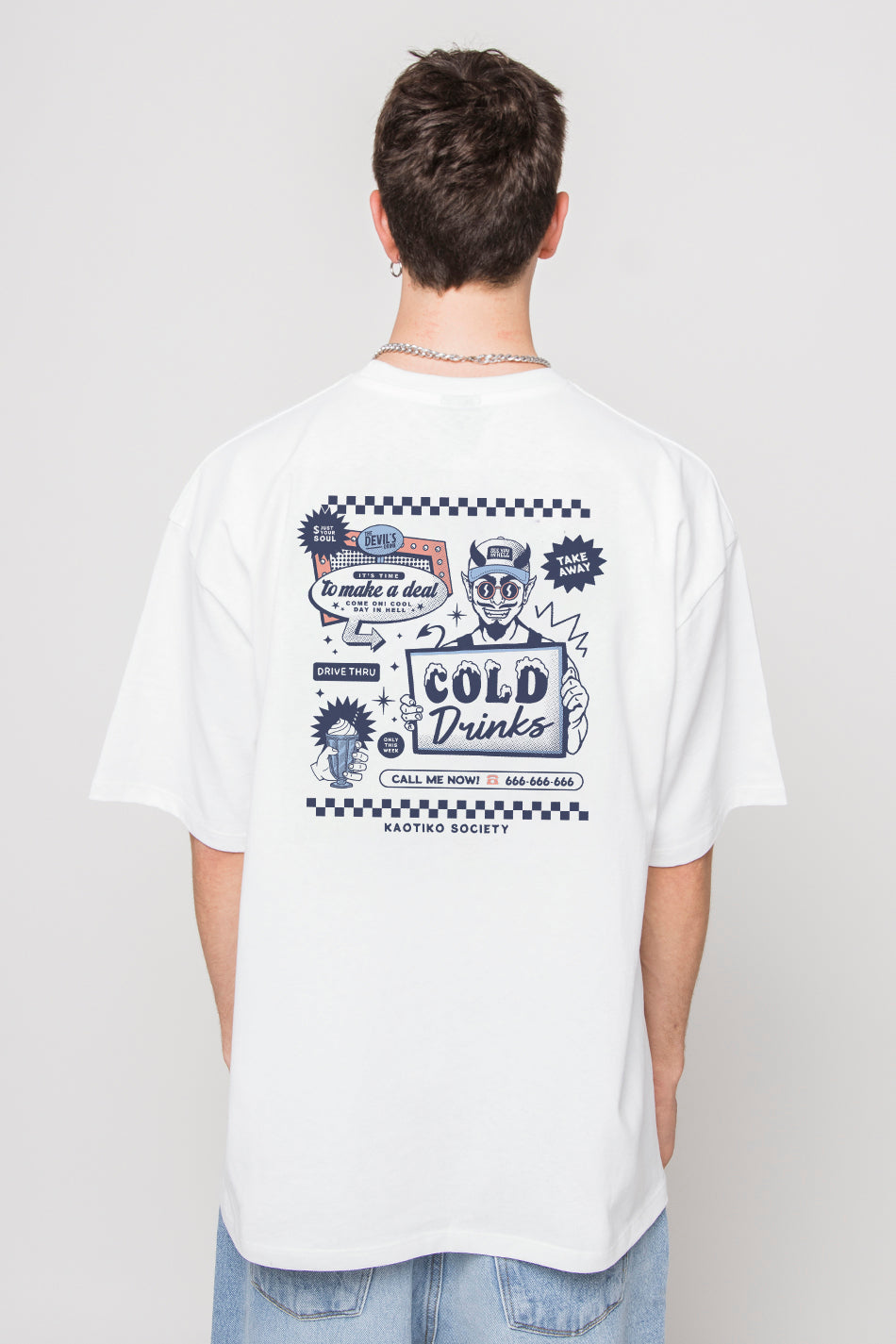 Camiseta Cold Drinks Organic Cotton White