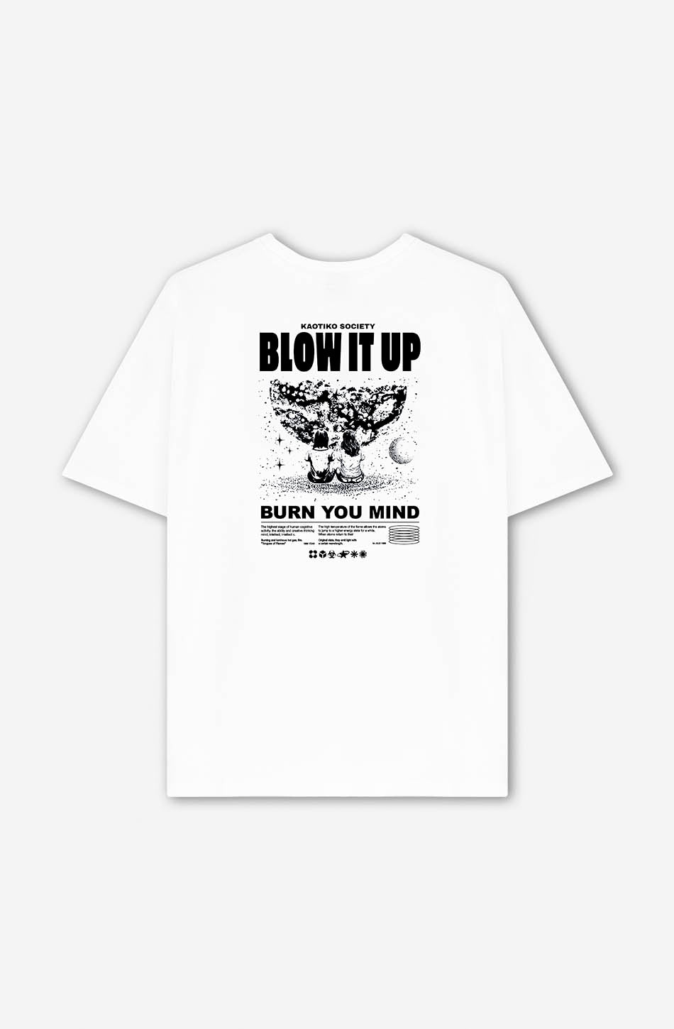 T-shirt Blow It Up Organic Cotton White 