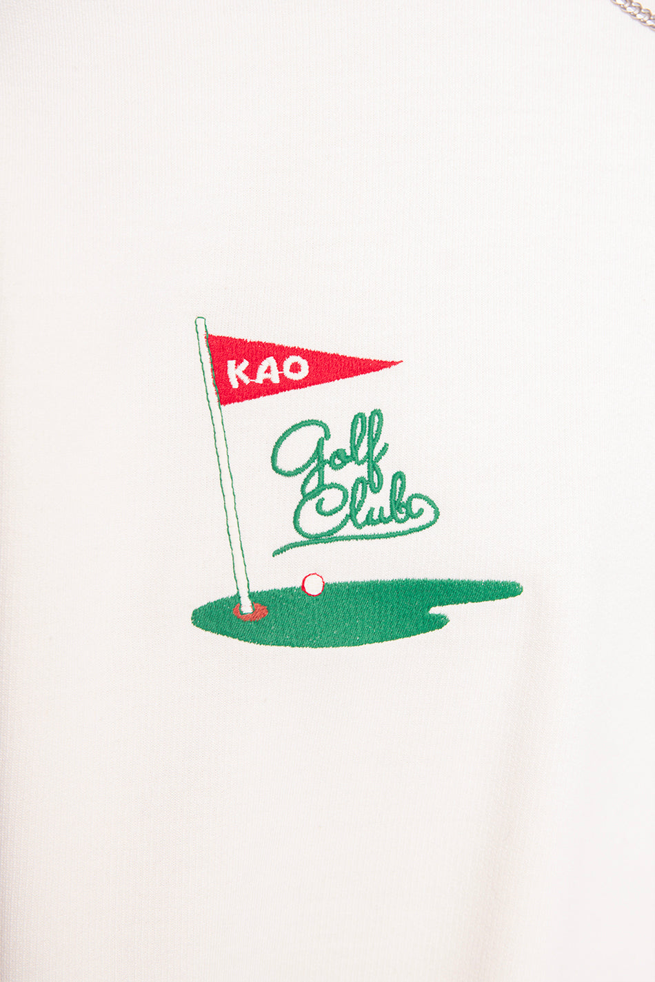 Sudadera Washed Bear Golf Club Ivory
