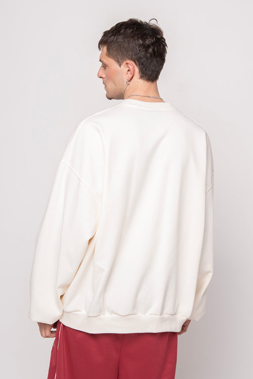 Sudadera Washed Bear Golf Club Ivory