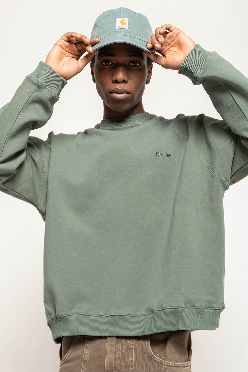 Dante Interlock Sweatshirt Oliv