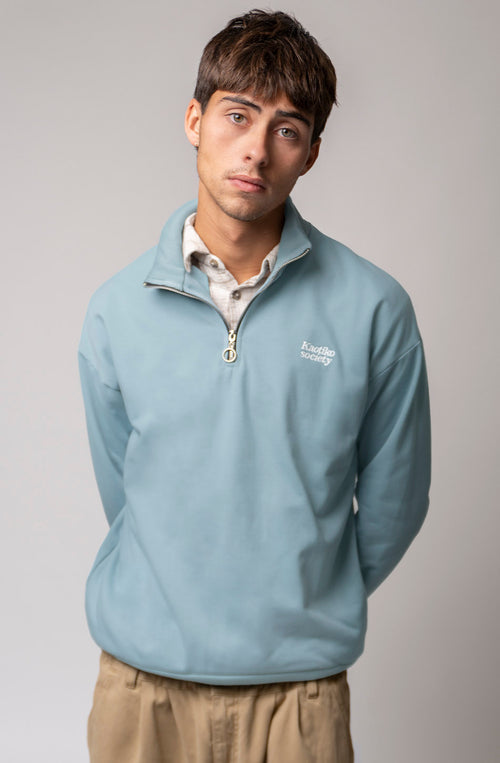 Half Zip Kaotiko Society Steel Sweatshirt