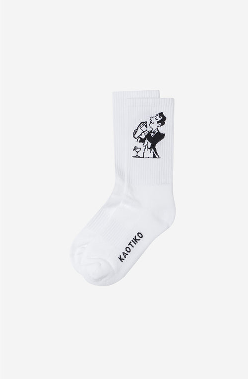 Chaussettes Cocktail Homme Blanc
