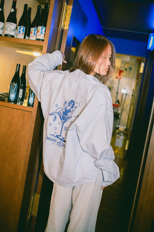 Camisa Cheers Darling Blue Stripes