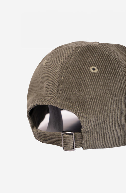 Casquette en velours côtelé bio Dalmata Khaki