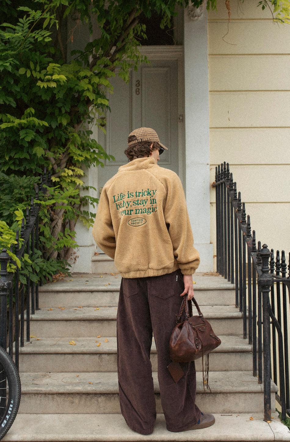 Fleecejacke Life is Tricky Camel