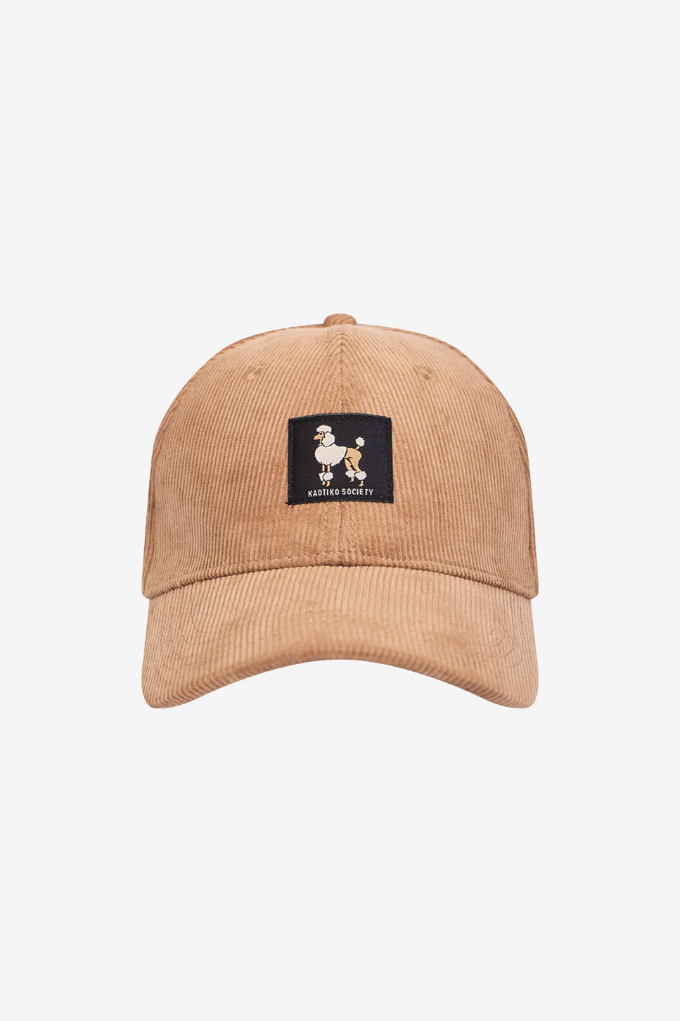 Corduroy Organic Poodle Dark Camel Cap