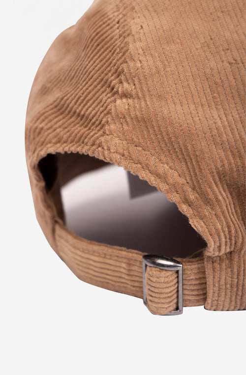 Corduroy Organic Poodle Cap Dark Camel