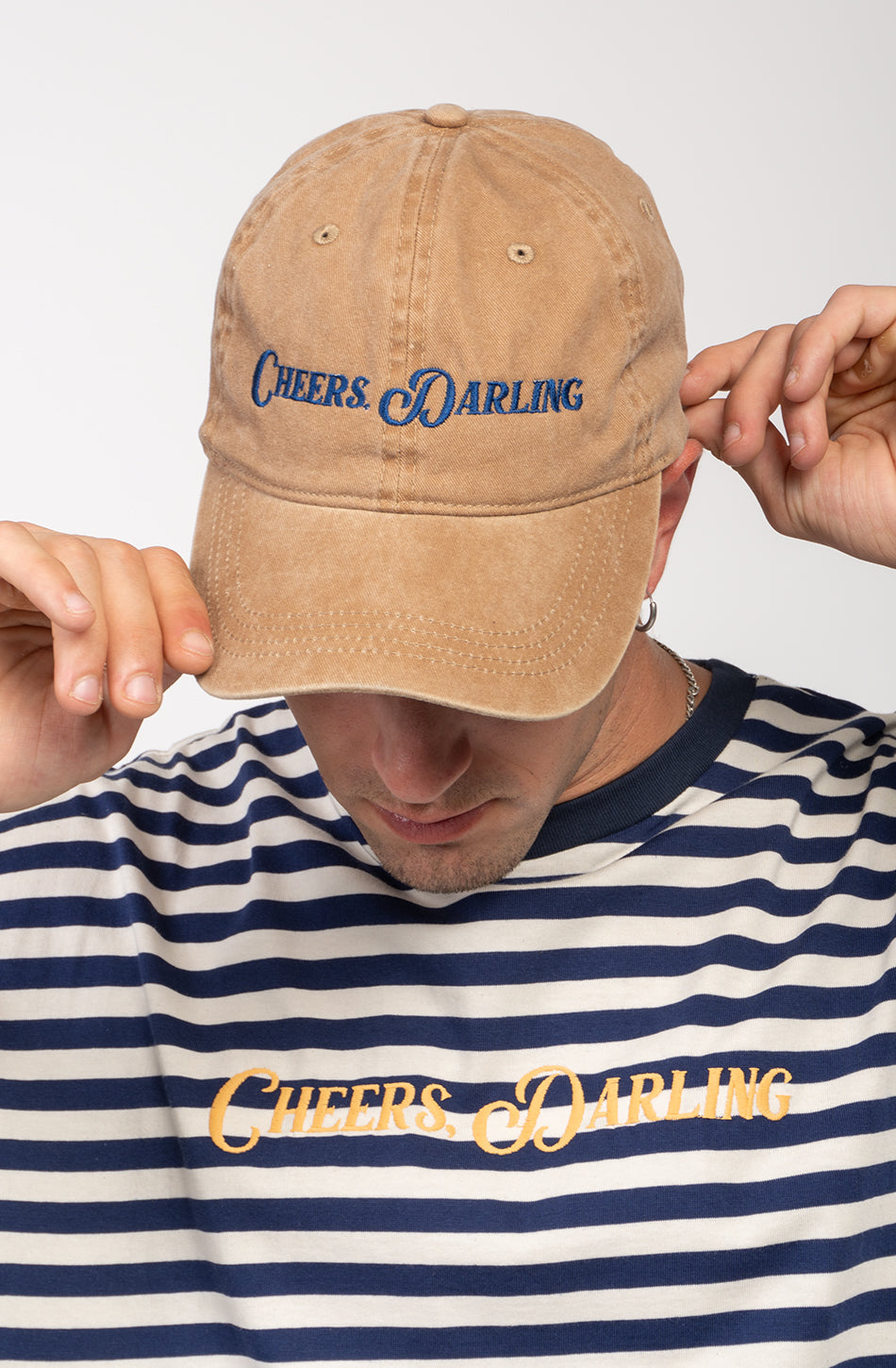 Organic Cheers Darling Washed Dark Camel Cap