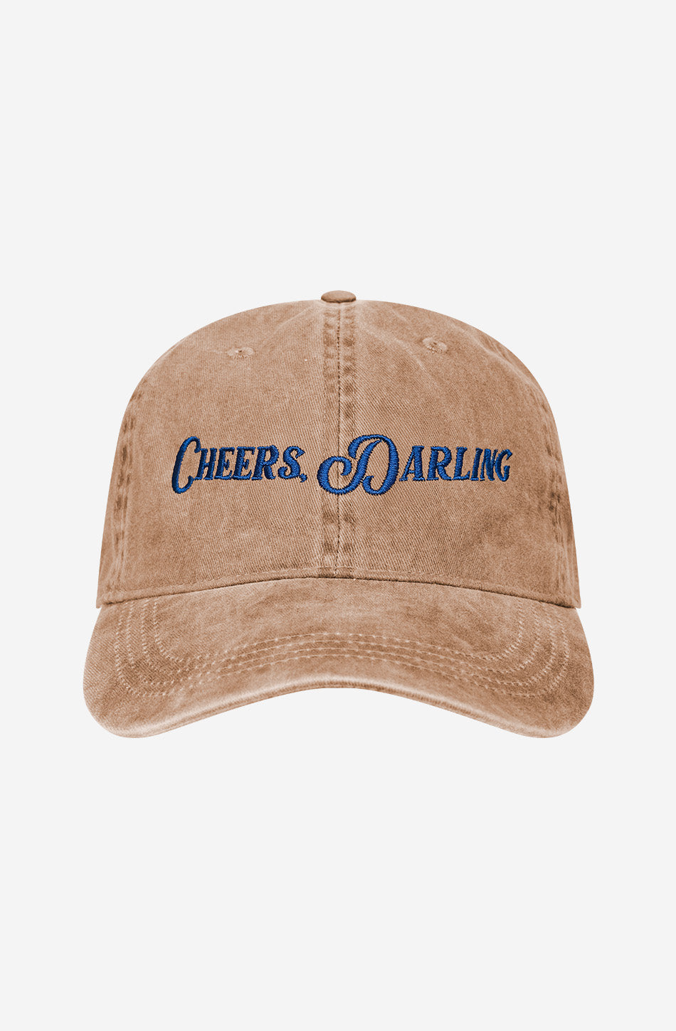 Organic Cheers Darling Washed Dark Camel Cap