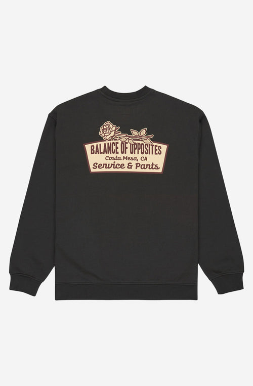 RVCA Rose Sign C Pirate Black Sweatshirt