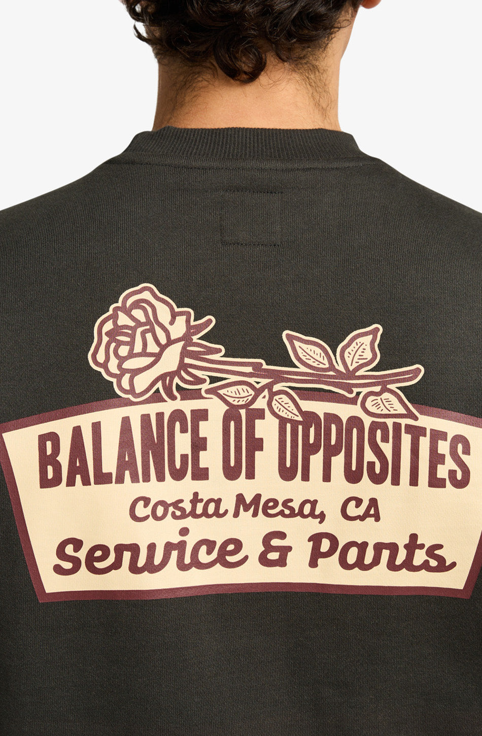 Sudadera RVCA Rose Sign C Pirate Black 