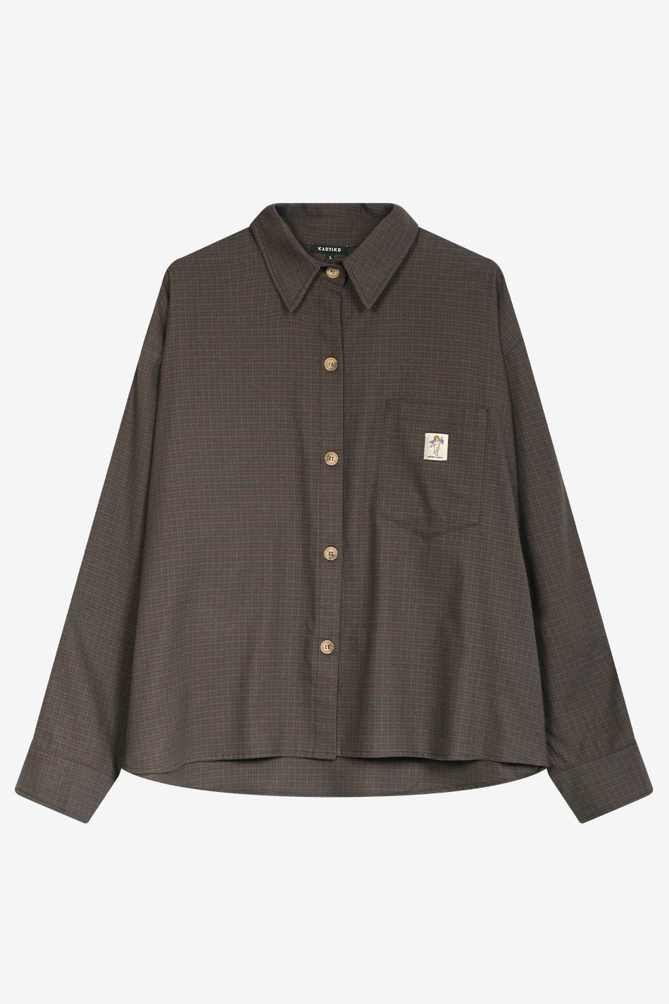 Cupid Love Potion - Chemise à carreaux - marron