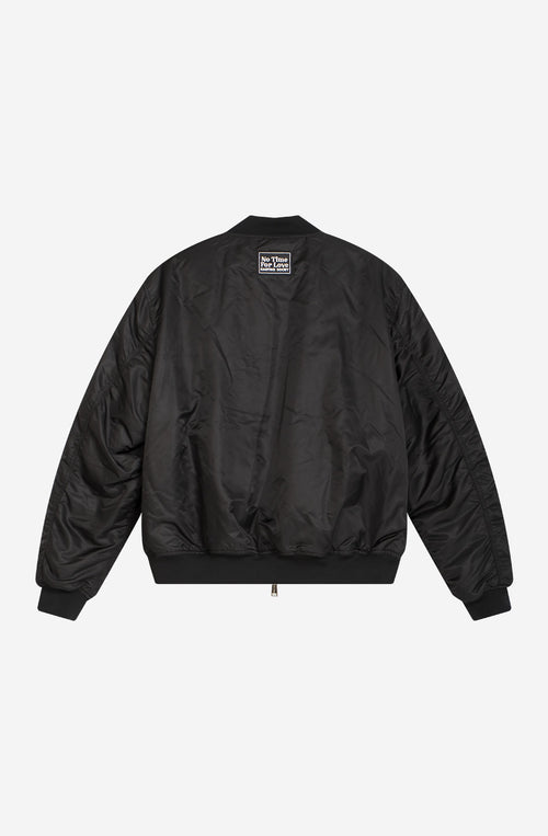 Schwarze Jacke mit Liebestrank