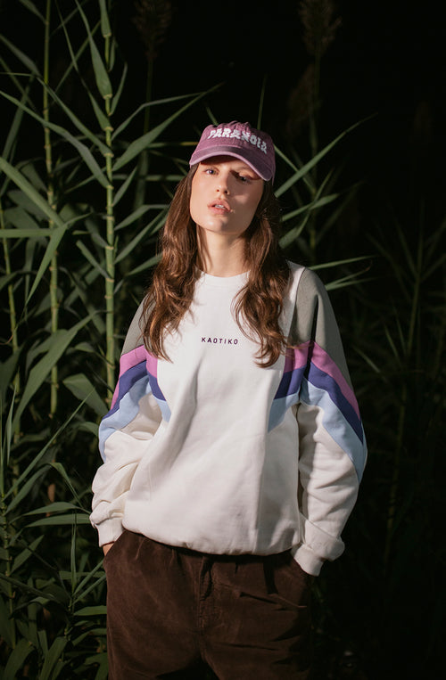 Sudadera Ginger Ivory / Old Green/ Orchid/ Tinta