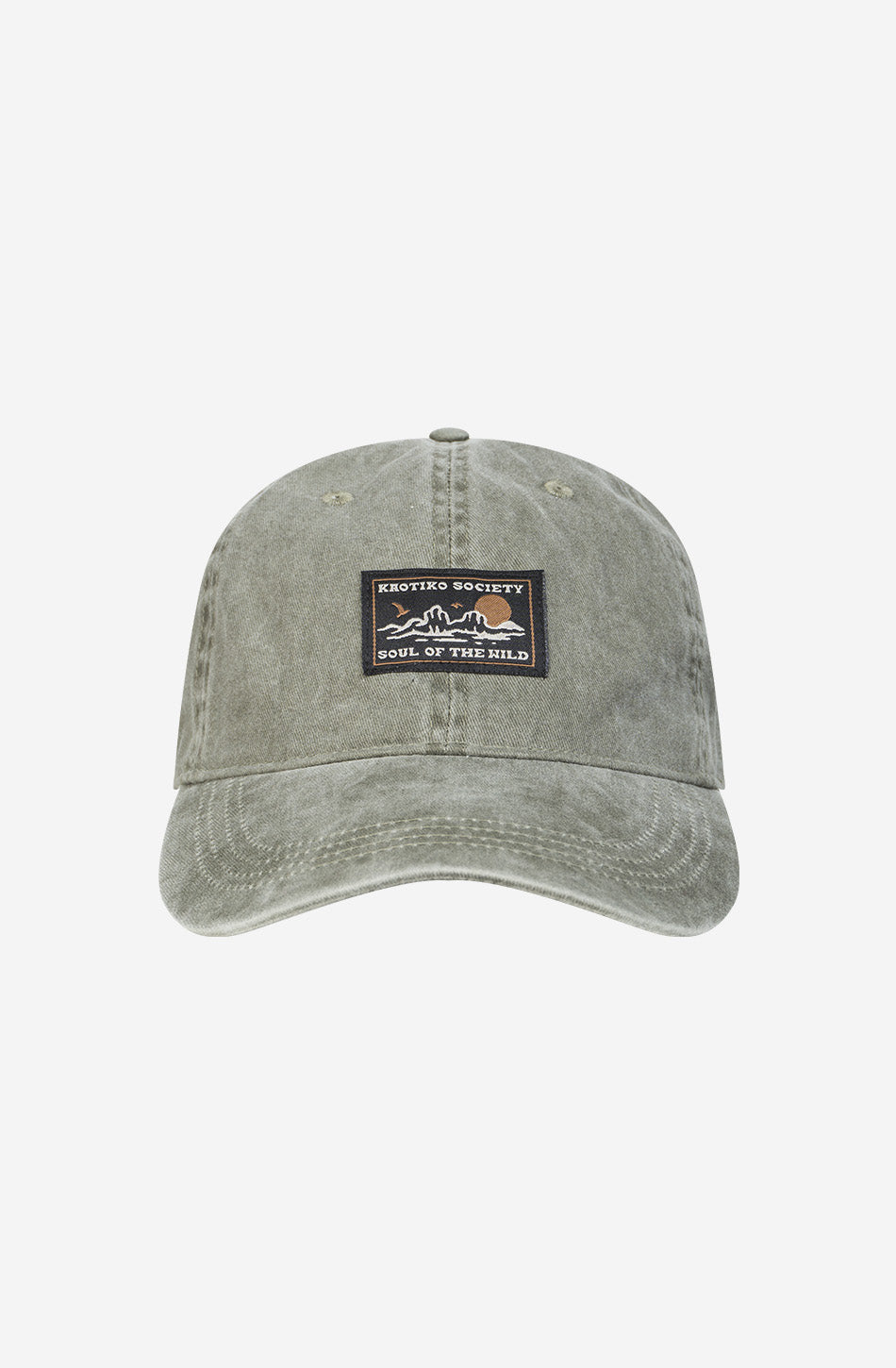 Organic Western Washed Khaki Cap