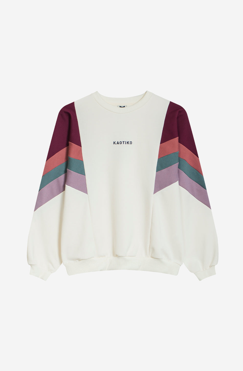 Sweatshirt Ginger Ivoire/ Vin/ Bourgogne