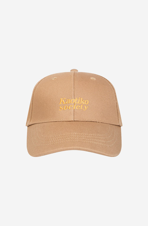 Organic Kaotiko Society Cap Dark Camel