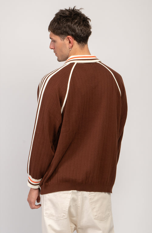 Polo Retro Sport Kaotiko Society Brown 