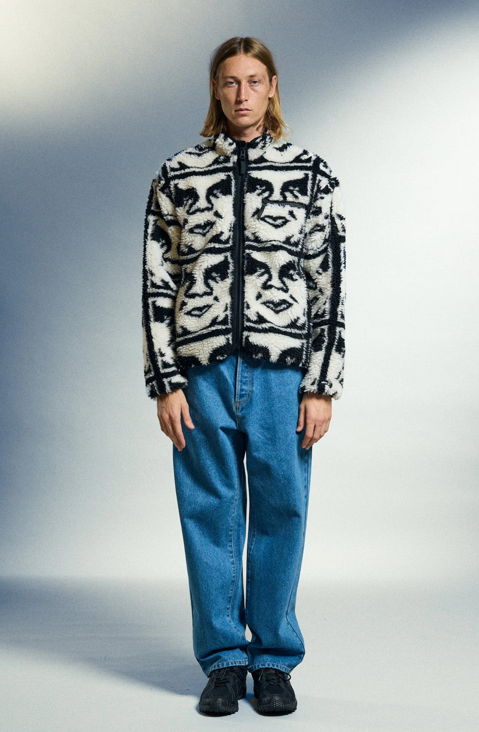 Veste Obey Repeated Icon Sherpa