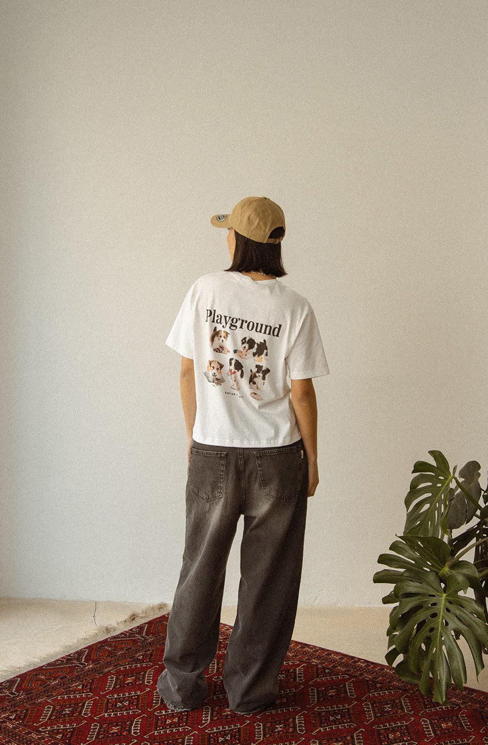 Washed Naughty Puppies White T-shirt