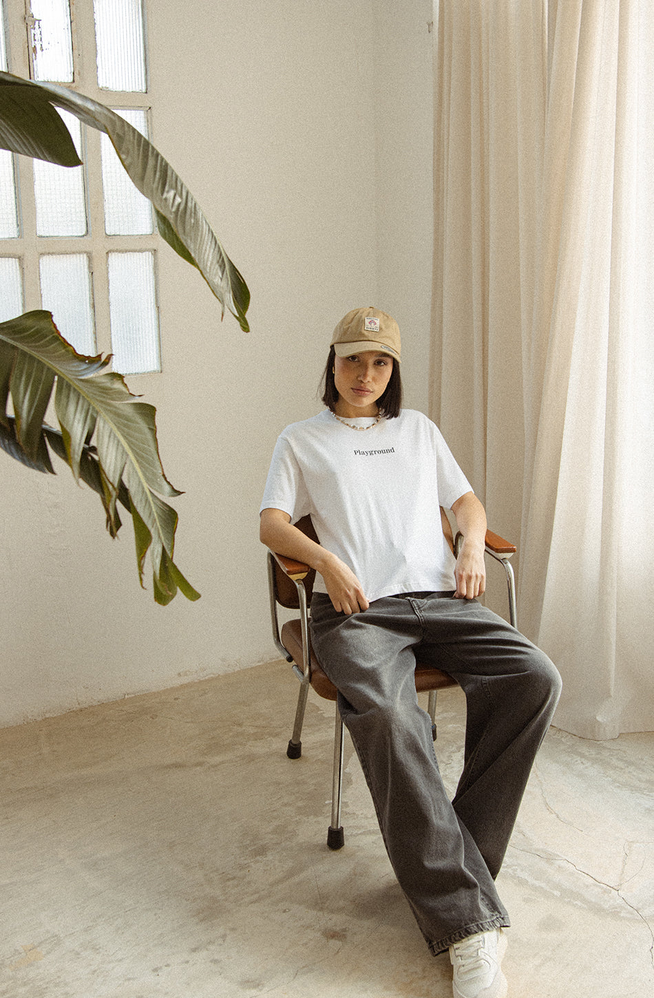 Washed Naughty Puppies White T-shirt