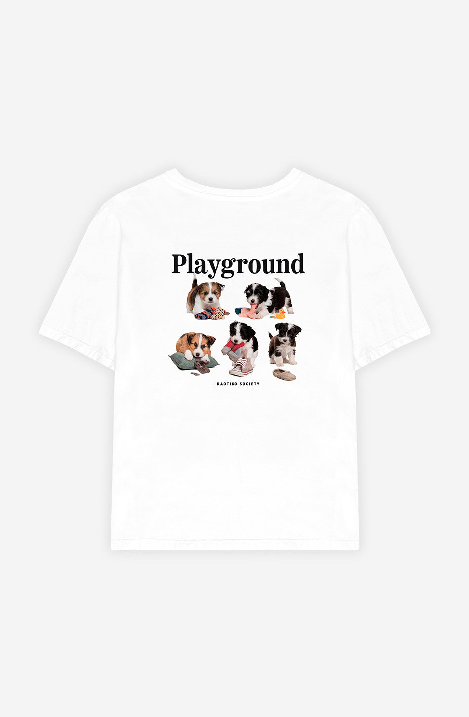 Washed Naughty Puppies White T-shirt