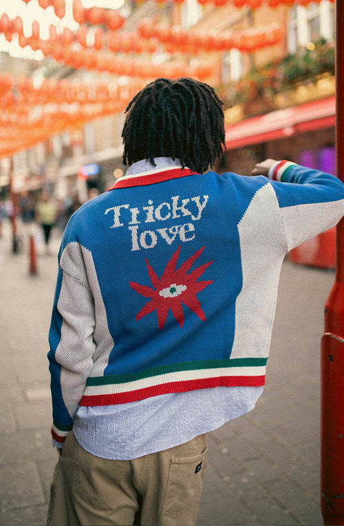Jersey Polo Oversize Tricky Love Royal
