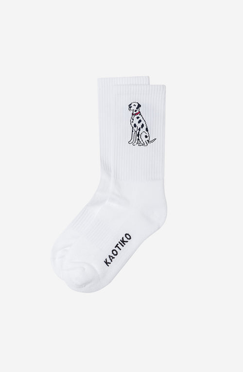 Chaussettes blanches Dalmata