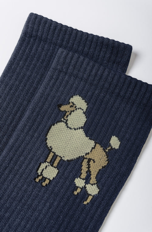 Chaussettes Caniche Marine