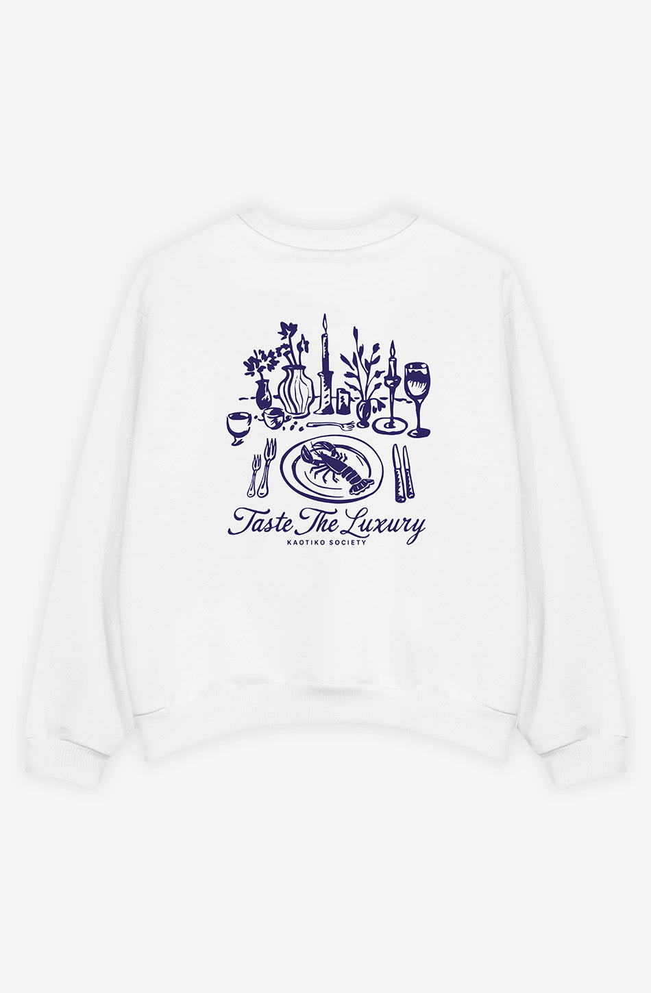 Weißes Sweatshirt aus Bio-Baumwolle Bon Appétit