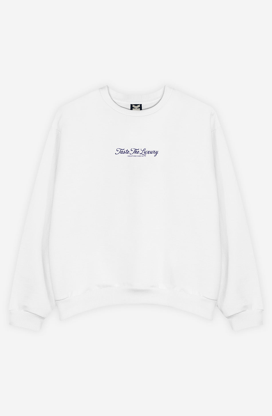 Bon Appétit Organic Cotton White Sweatshirt